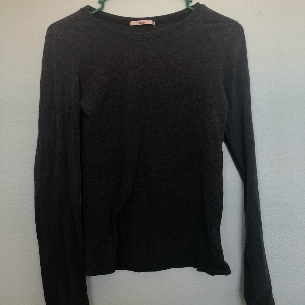 Small papaya heather grey long sleeve shirt